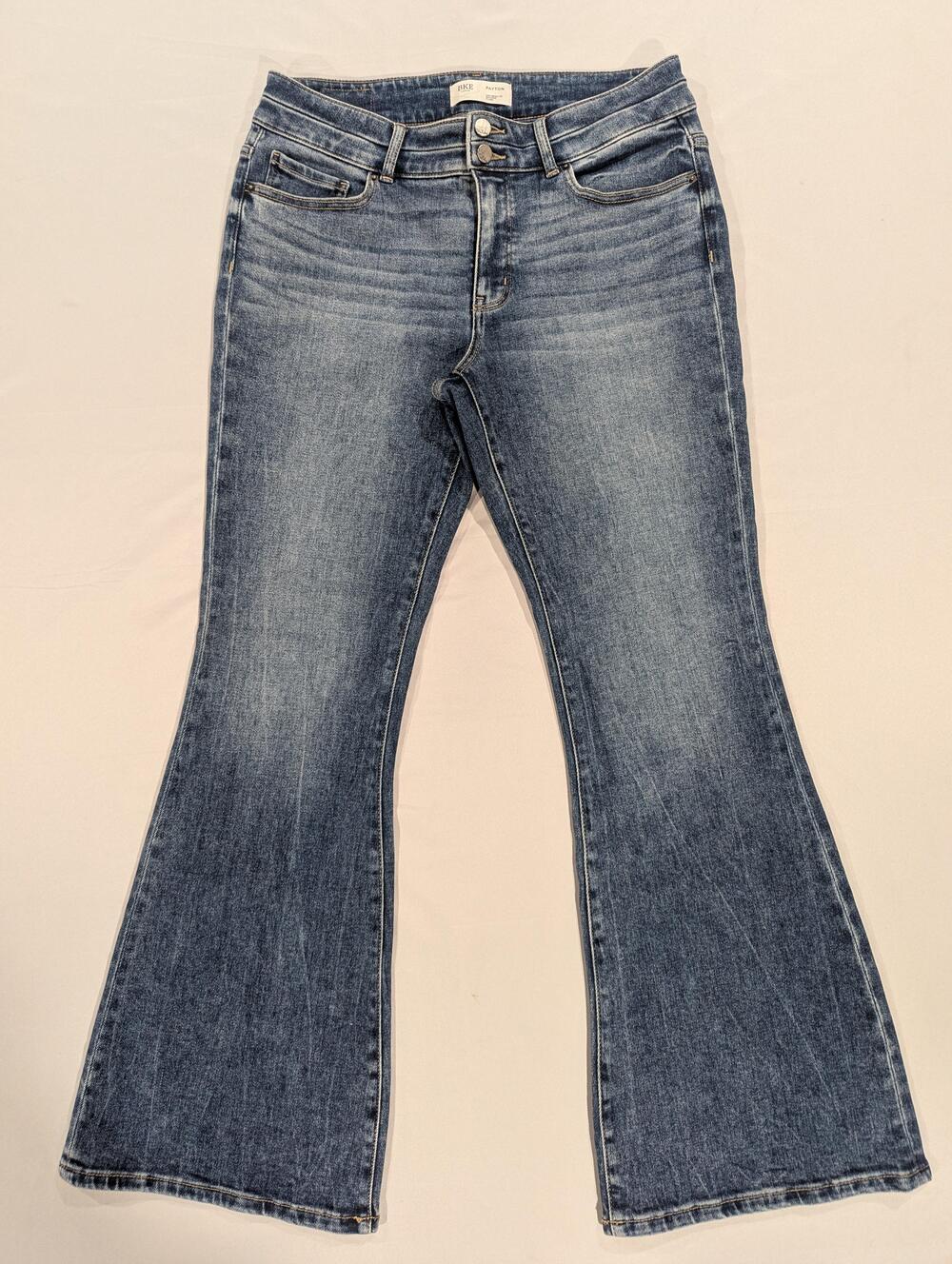 BKE Payton Jeans Womens 30x32 Blue Med Wash Mid Rise Flare Stretch Denim